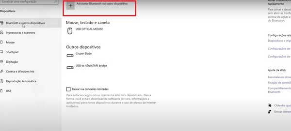 ADICIONAR BLUETOOTH OU OTRO DISPOSITIVO NOTEBOOK