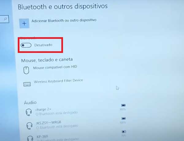 ATIVAR O BLUETOOTH E OUTRAS CONFIGURACOES DO DISPOSITIVO