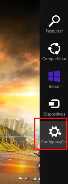 CONFIGURACOES DE OPCAO WINDOWS 8