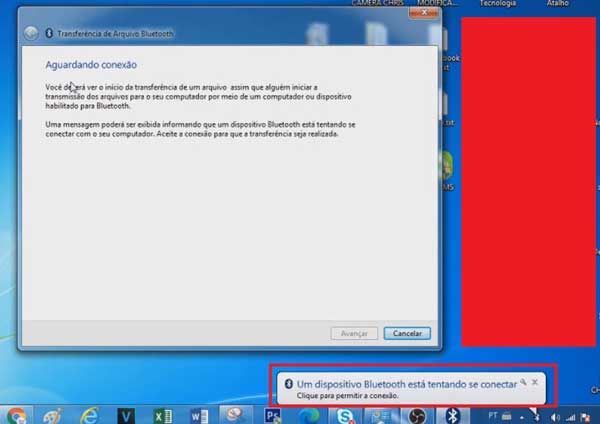 PERMITIR EMPARELHAMENTO BLUETOOTH WINDOWS 7