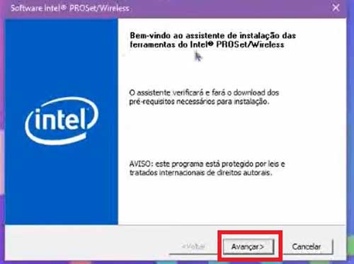 PROGRESSO DA INSTALACAO DRIVER BLUETOOTH