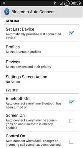 conexión automática bluetooth android